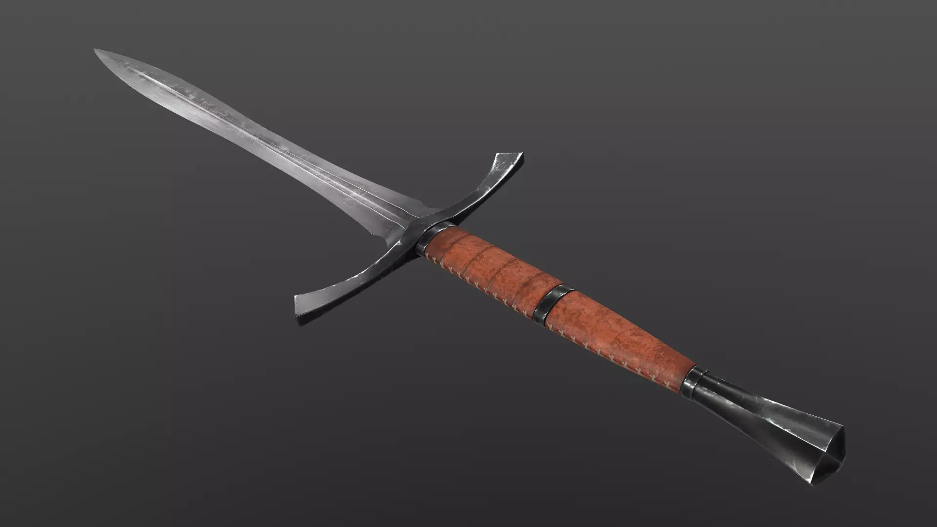Dragon Swords Low-poly 3D model_33