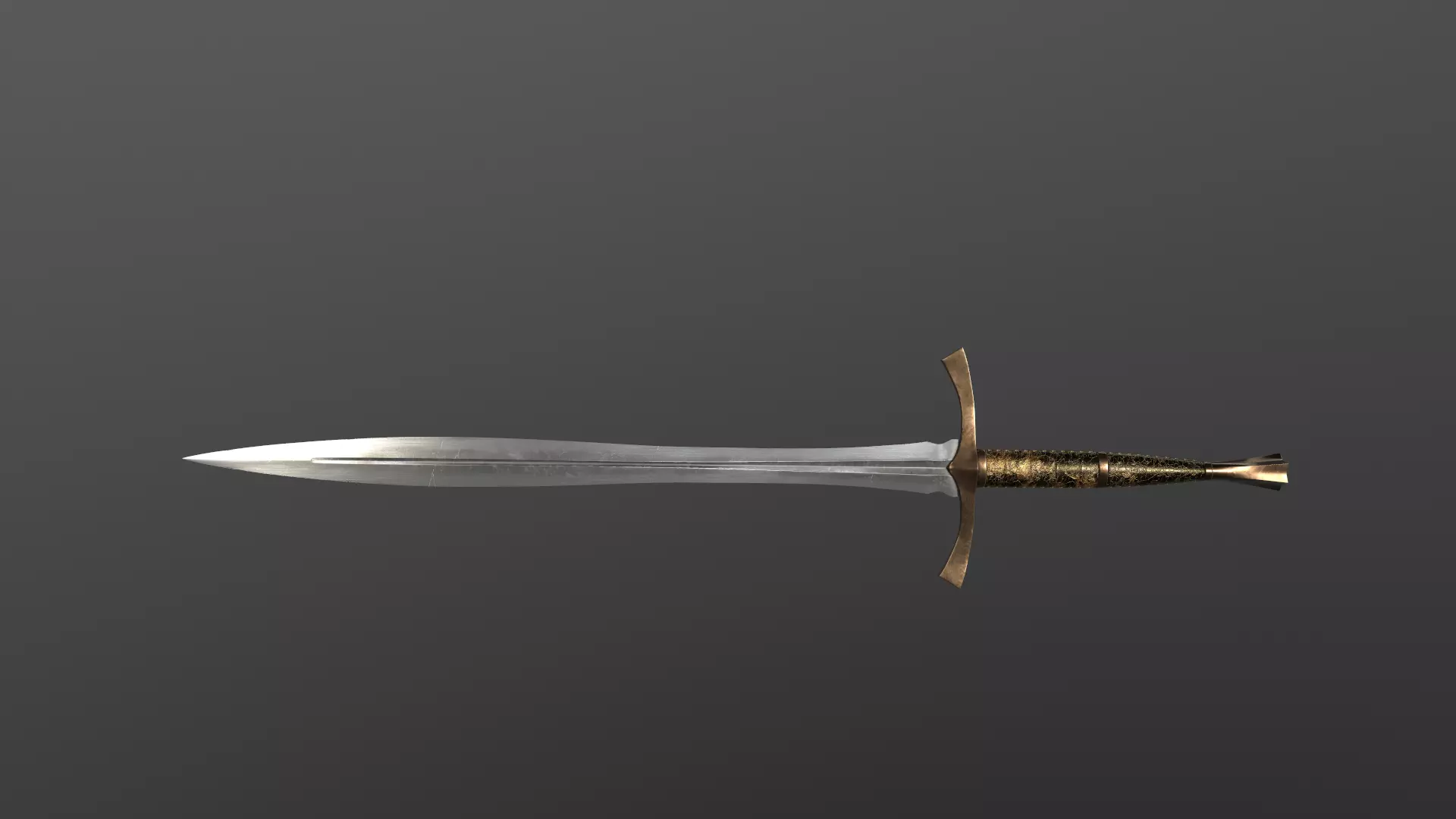 Dragon Swords Low-poly 3D model_5