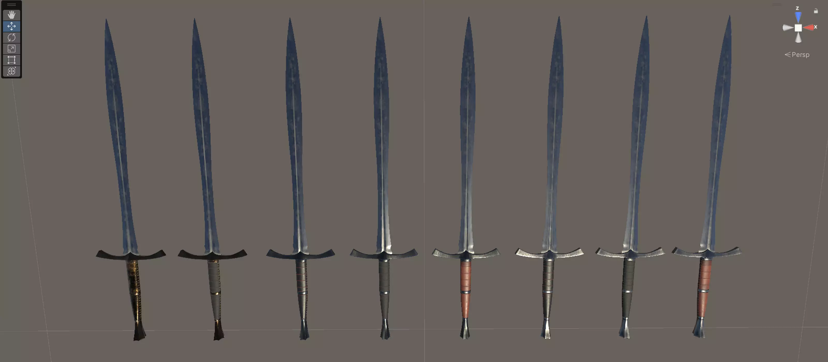 Dragon Swords Low-poly 3D model_38