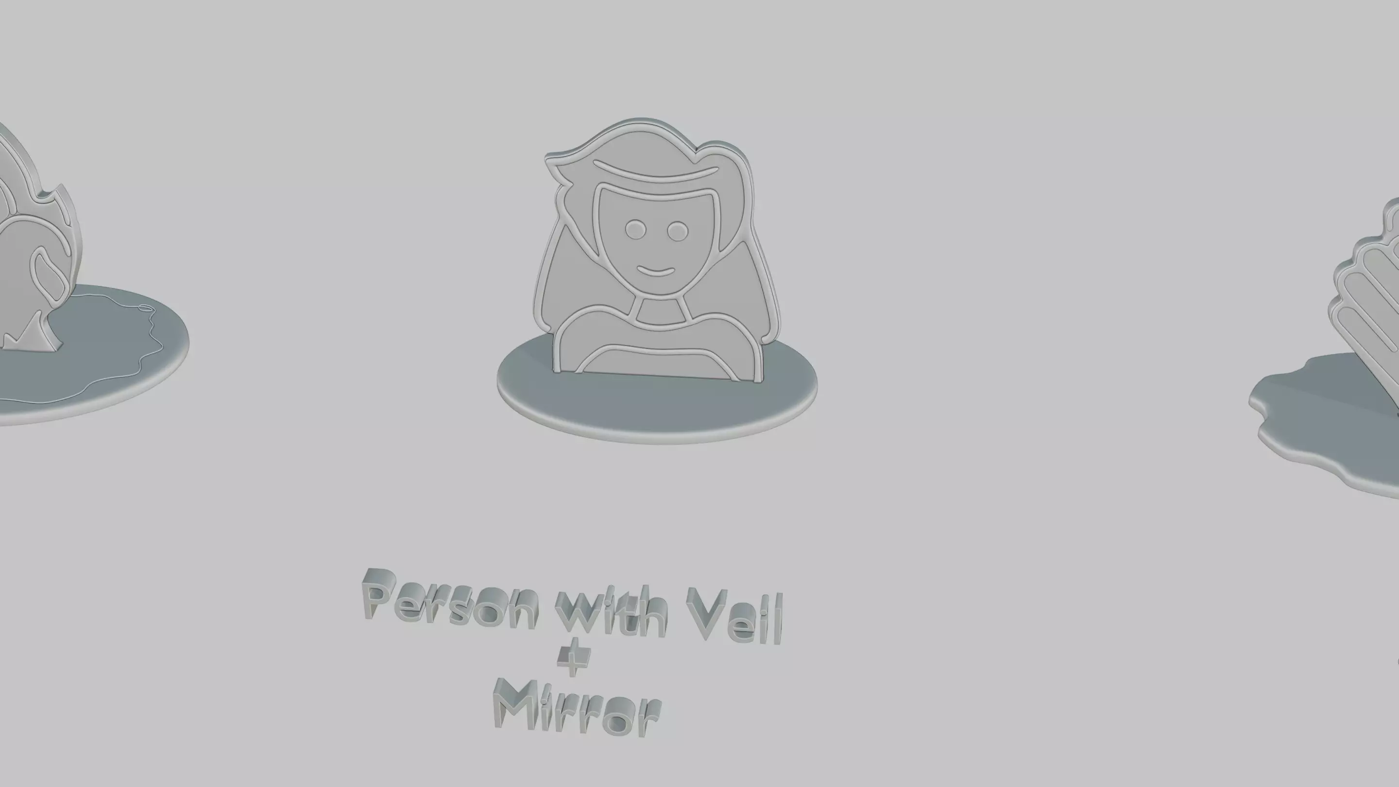 Wedding Vibes Pack Emoji Statues 3D print model_2