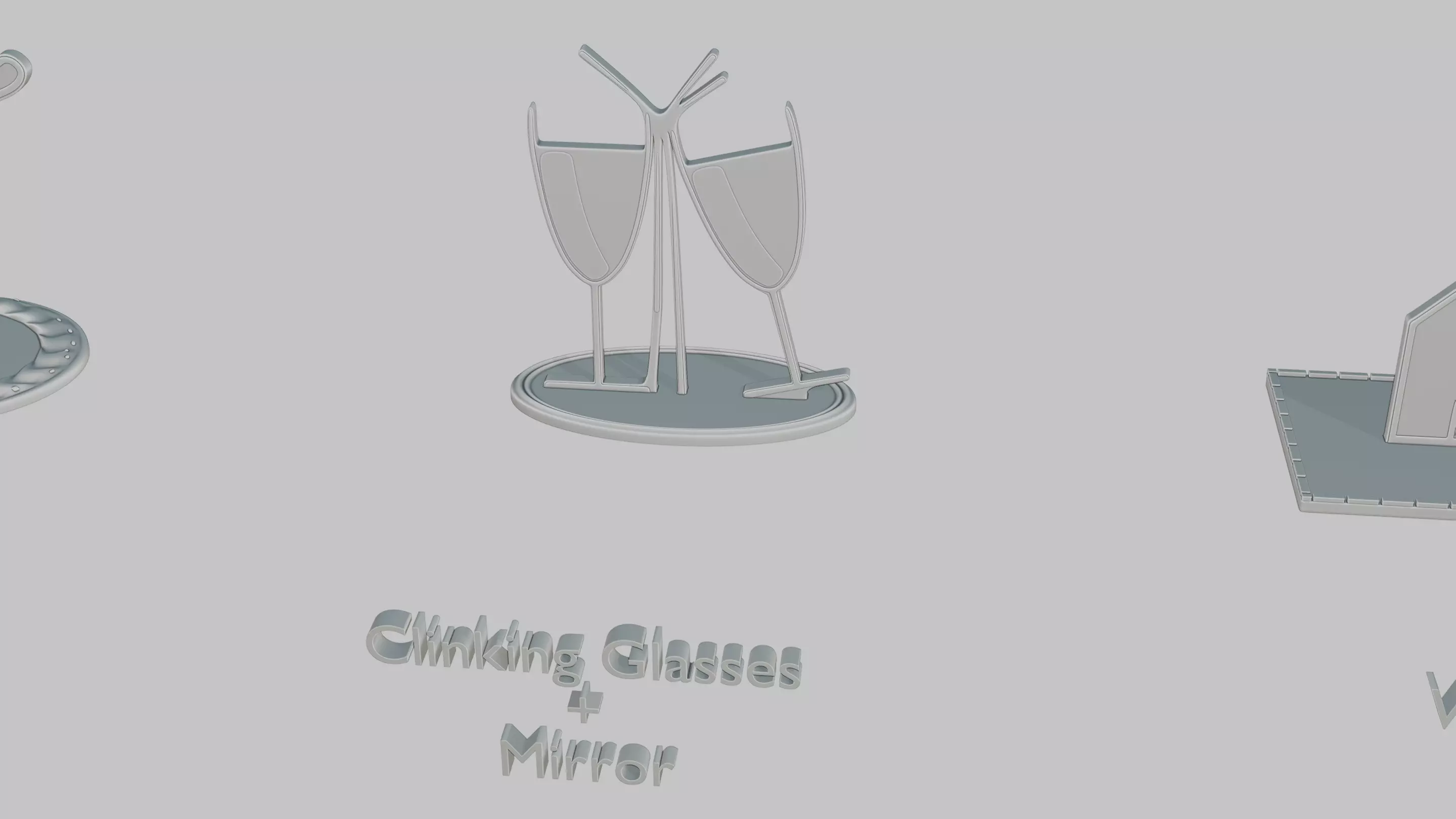 Wedding Vibes Pack Emoji Statues 3D print model_11