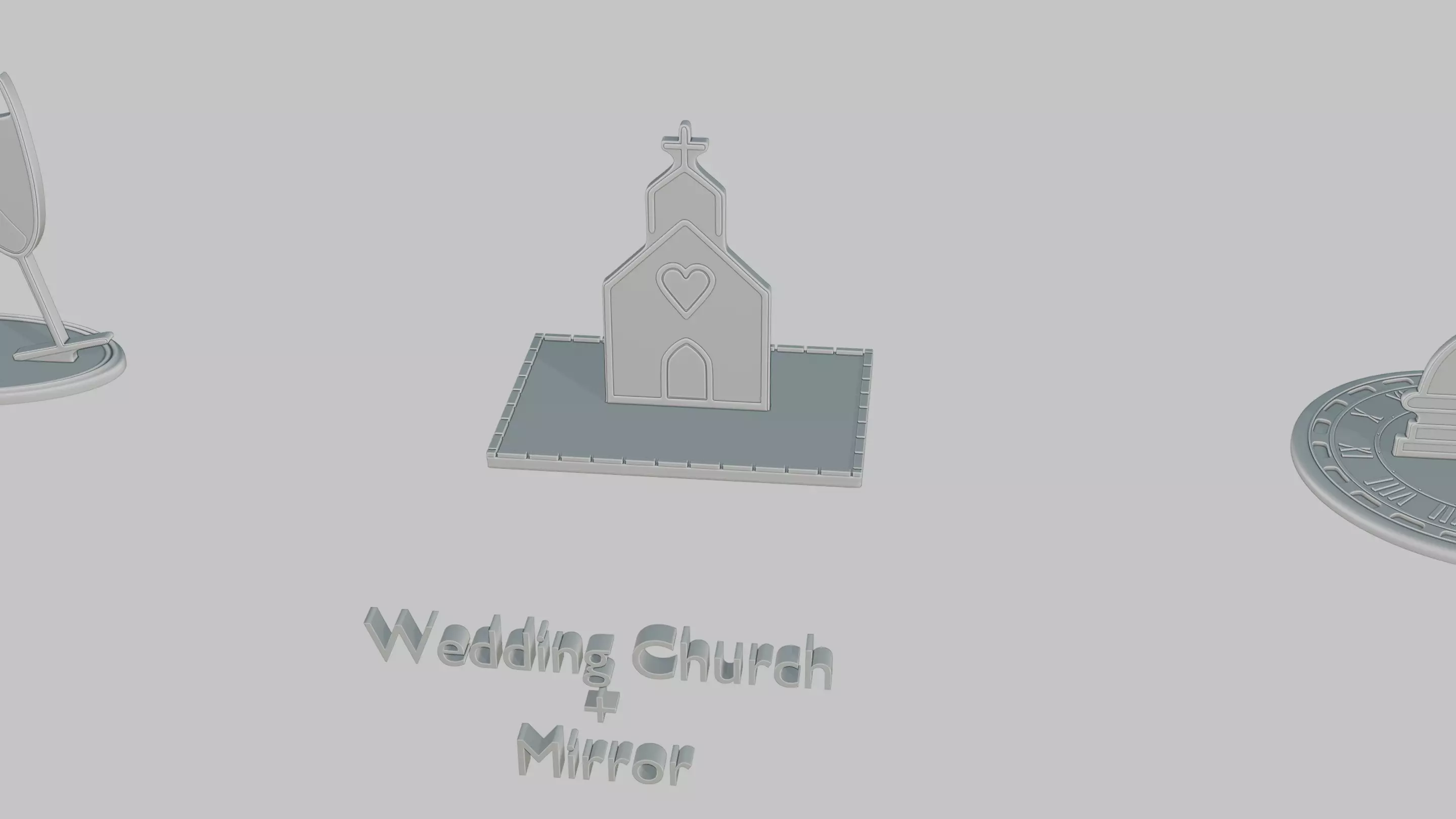 Wedding Vibes Pack Emoji Statues 3D print model_24