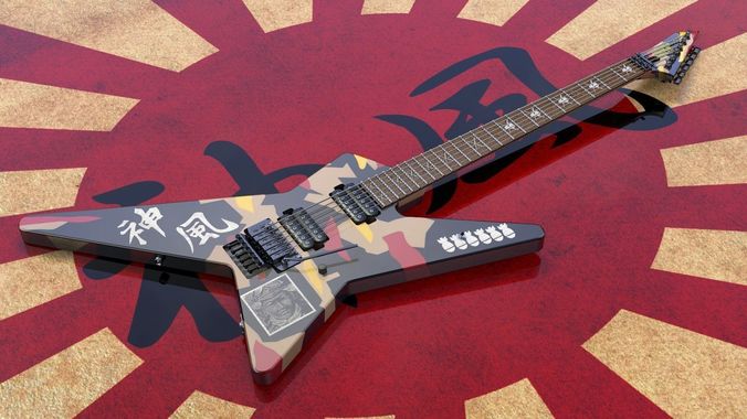 George Lynch ESP Kamikaze Star STD 1 3D model