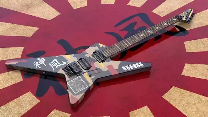 George Lynch ESP Kamikaze Star STD 1 3D model