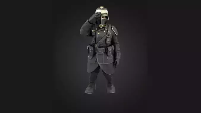 Valour Korps Realistic Infantry Sergeant 3D Print Miniature Toy