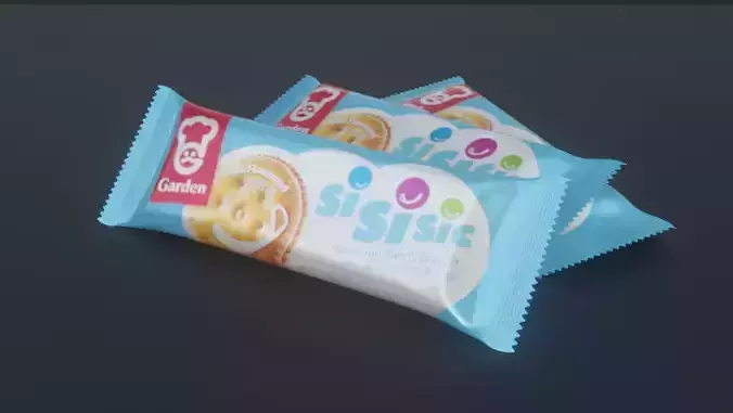 GardenSiSisicMilkFlavoredBiscuitPack3DModel
