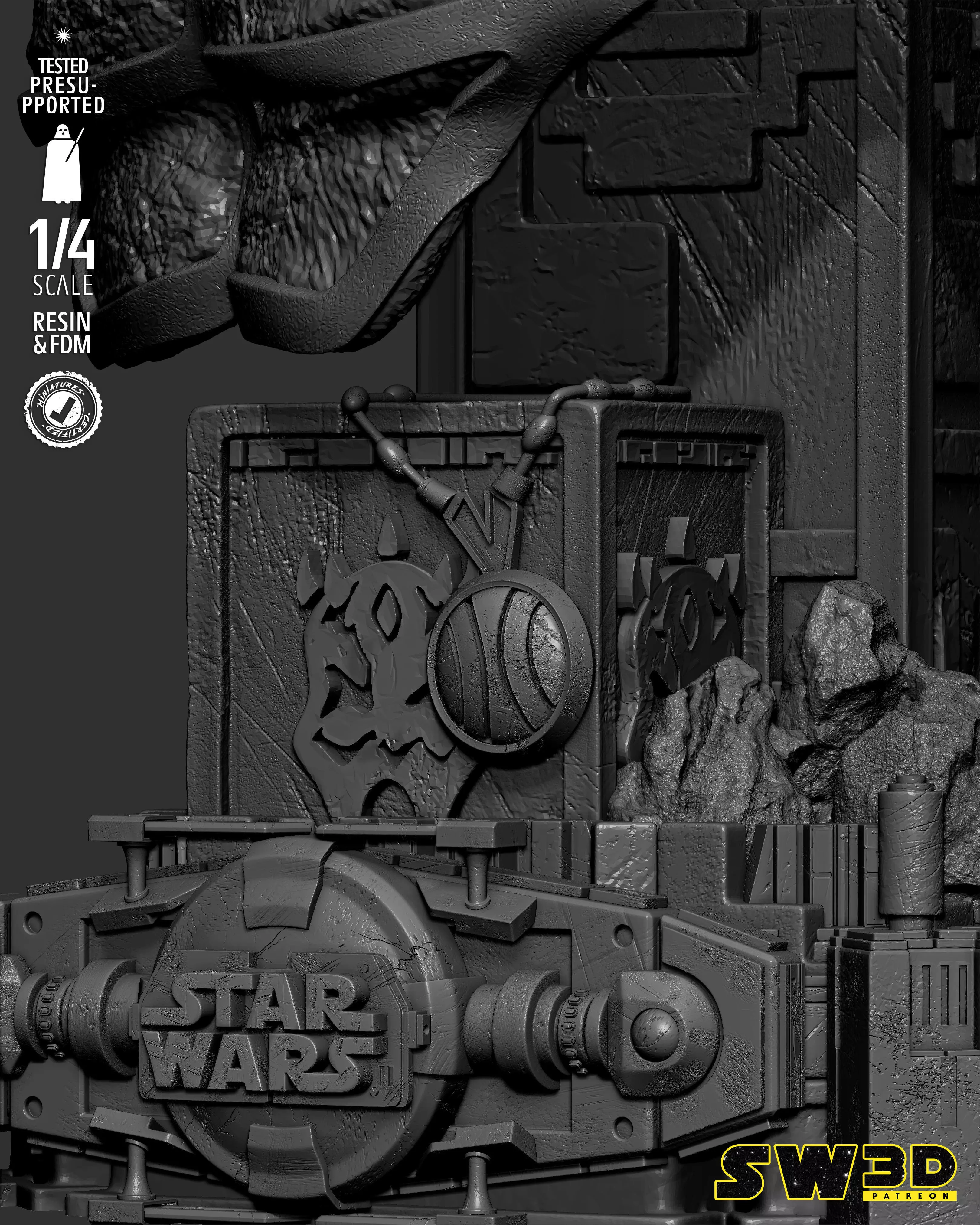 STAR WARS Savage Portrait Bust 3D print model_24