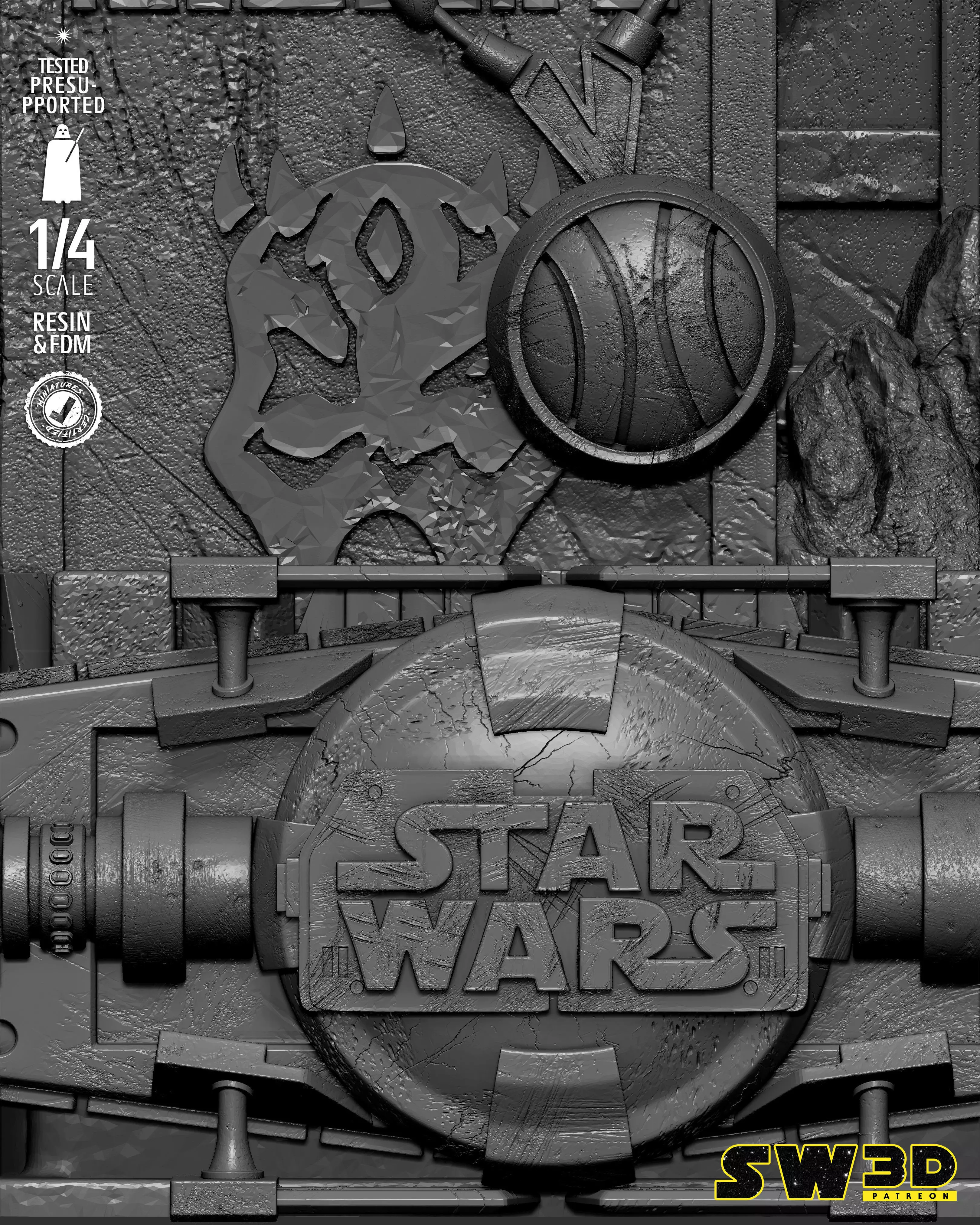 STAR WARS Savage Portrait Bust 3D print model_33