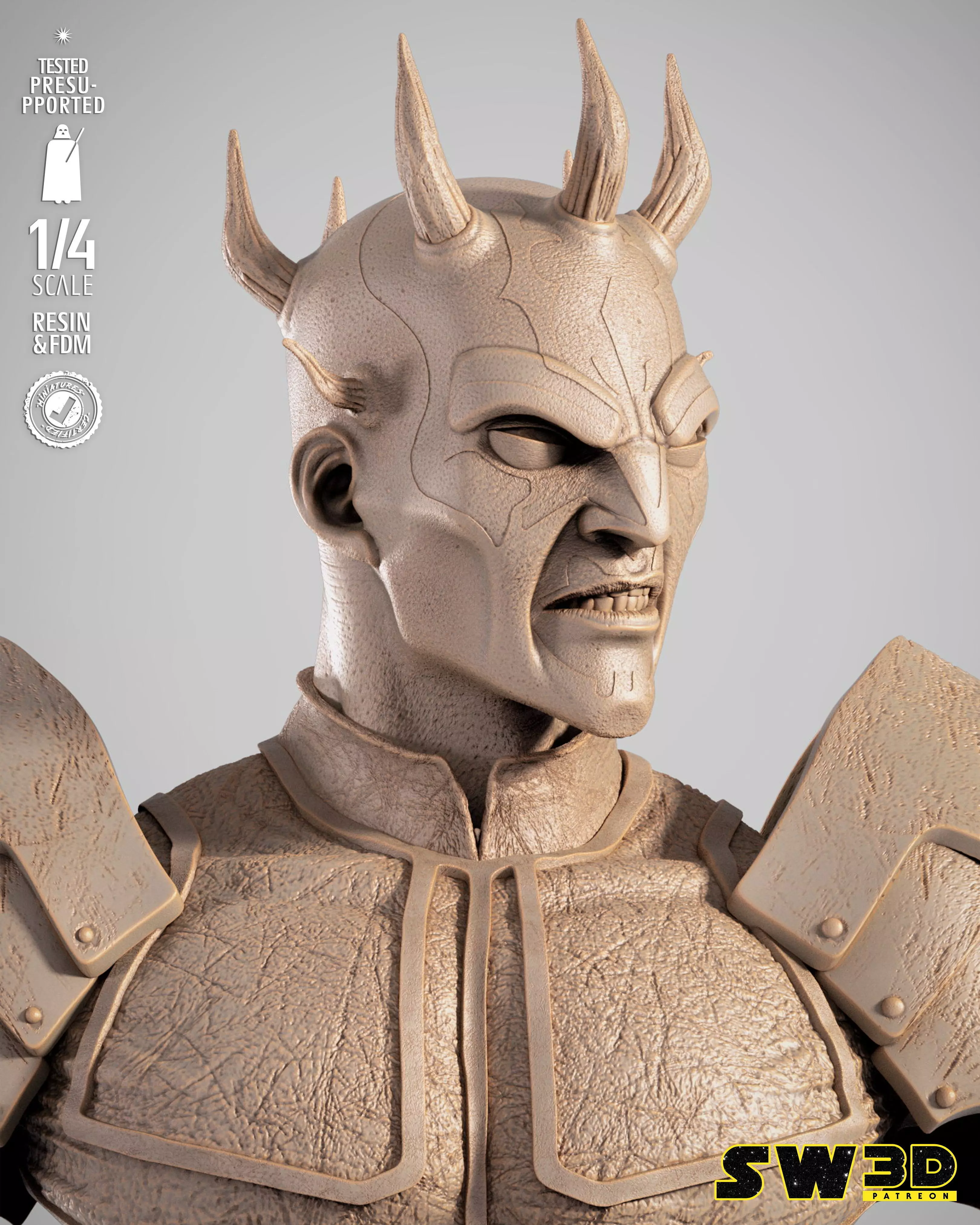 STAR WARS Savage Portrait Bust 3D print model_11