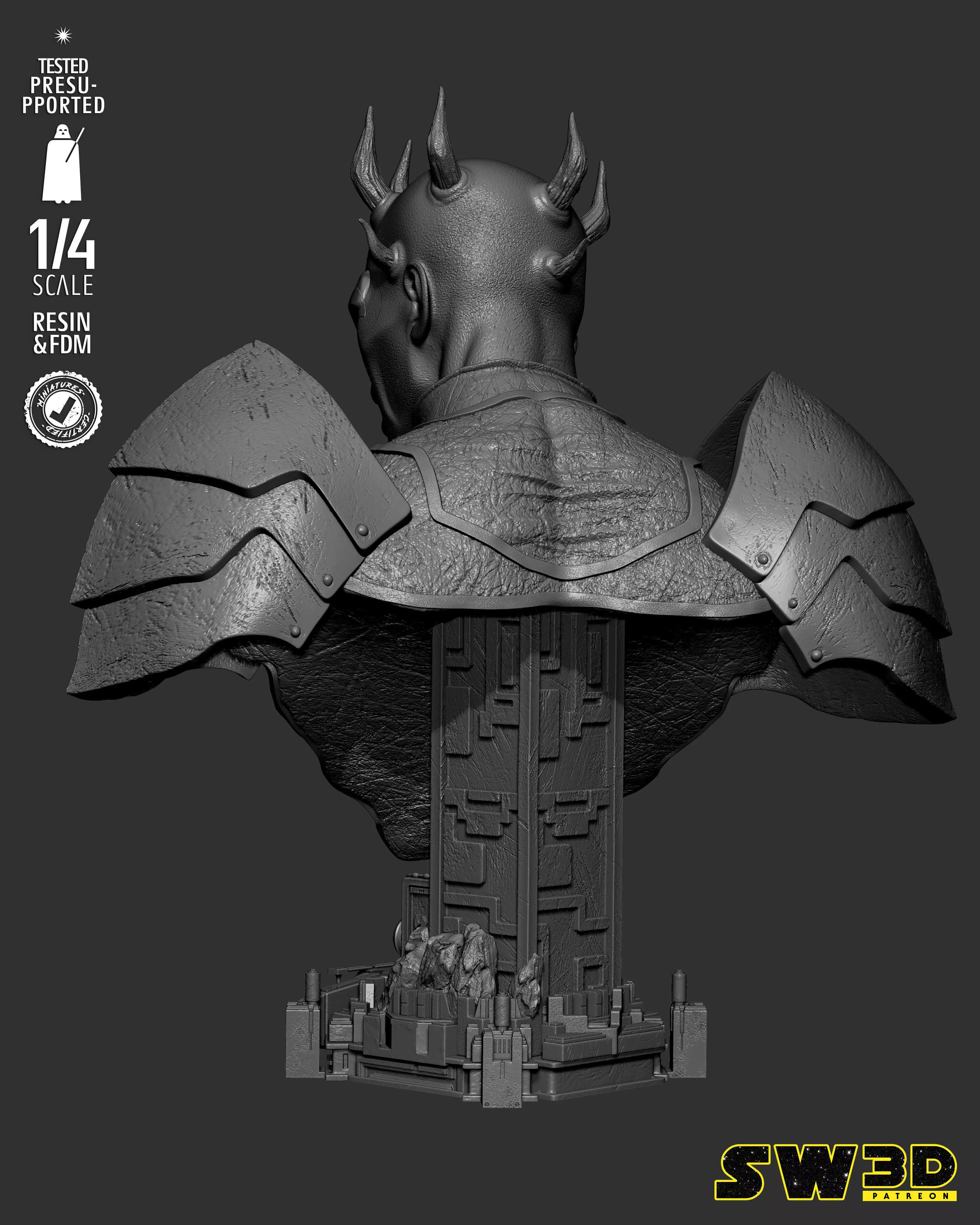 STAR WARS Savage Portrait Bust 3D print model_28