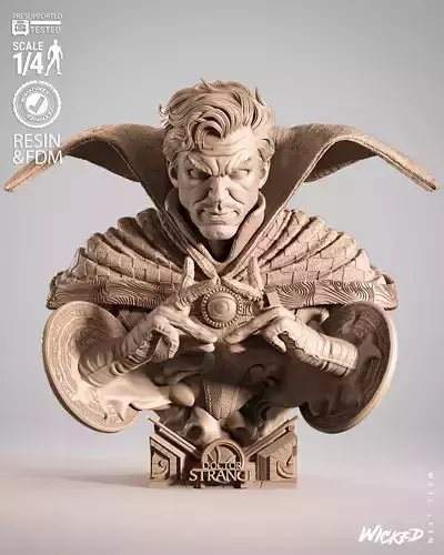 Wicked Marvel Dr Strange Portrait Bust 3D print model