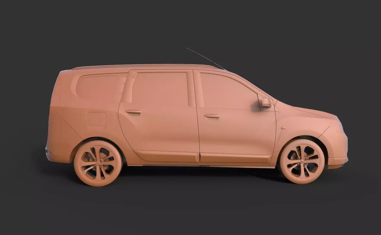Dacia Lodgy 2013 3D print model_3