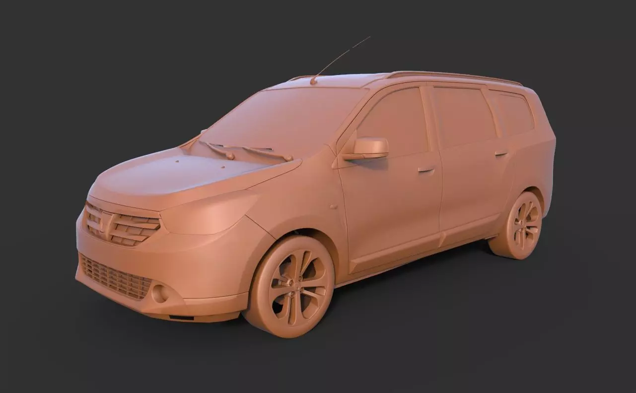 Dacia Lodgy 2013 3D print model_0