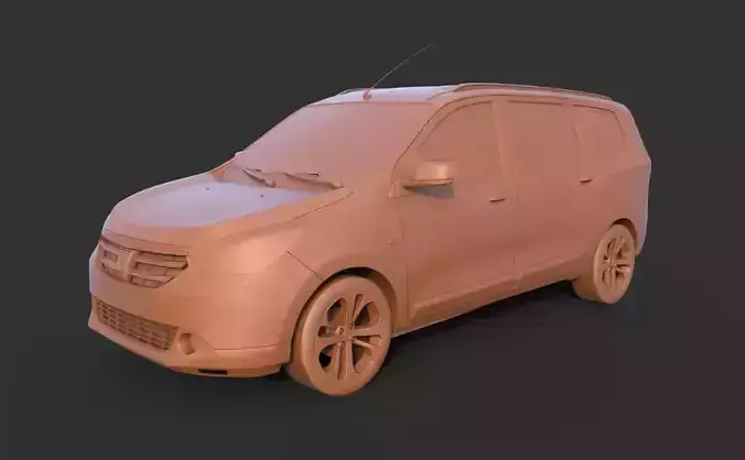 Dacia Lodgy 2013 3D print model