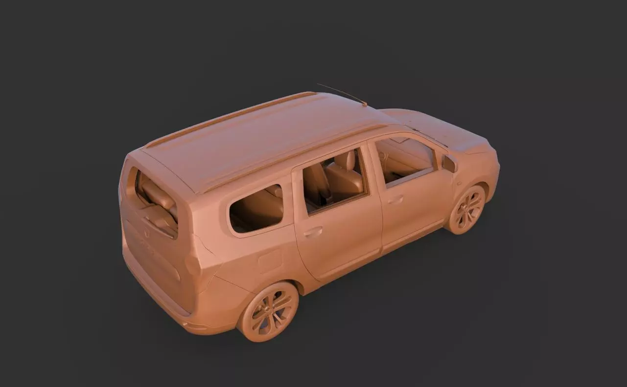 Dacia Lodgy 2013 3D print model_5