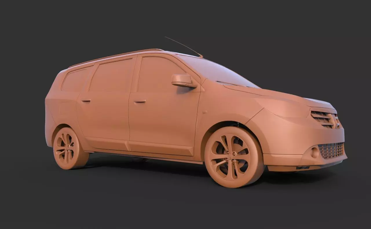 Dacia Lodgy 2013 3D print model_2