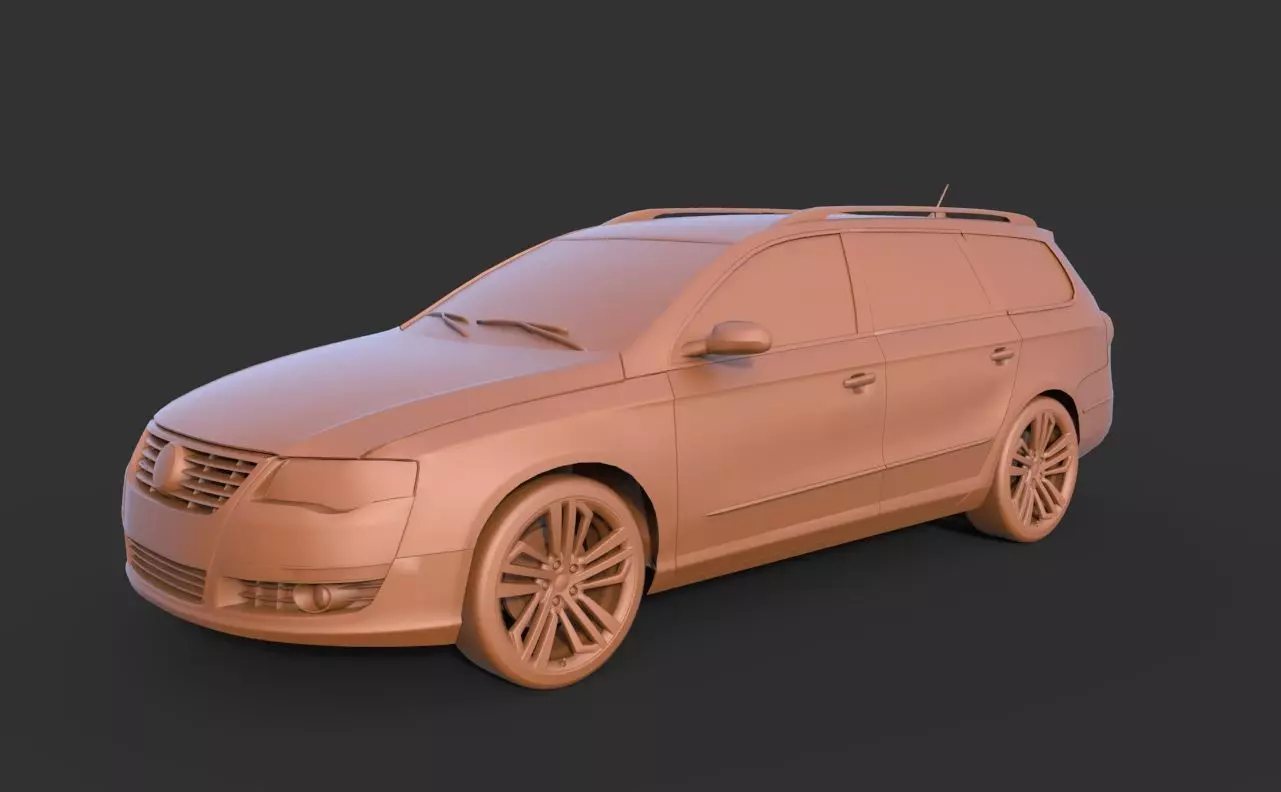 Volkswagen Passat B6 3D print model_0