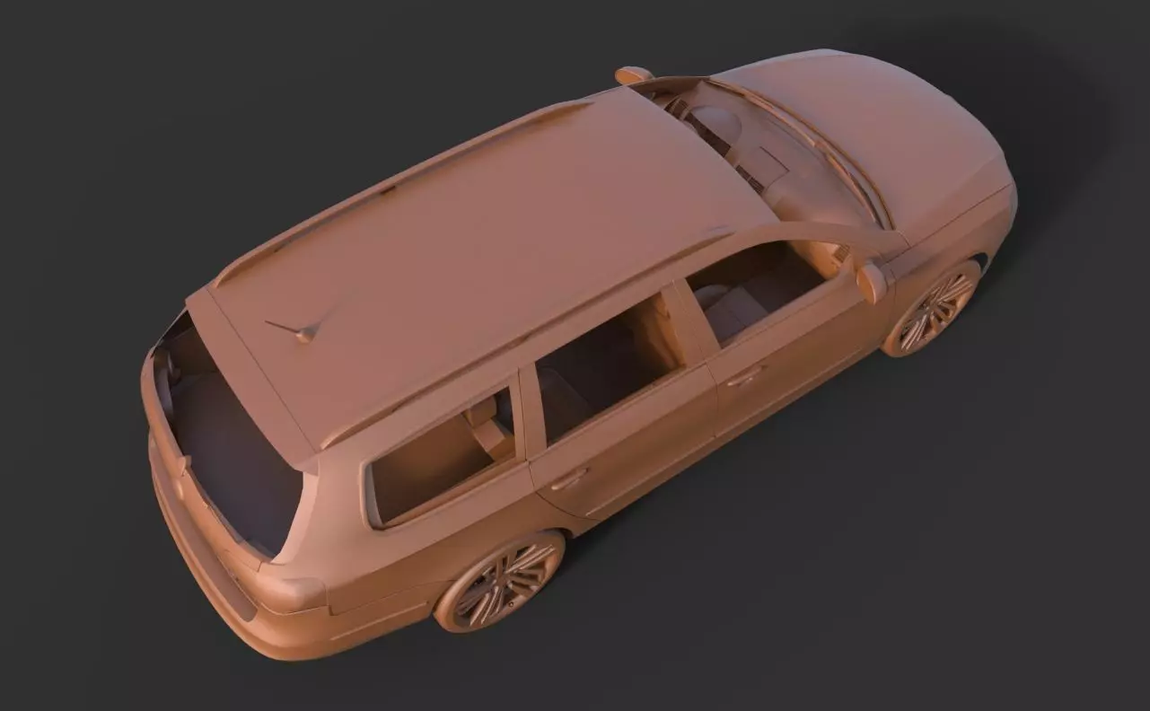 Volkswagen Passat B6 3D print model_6
