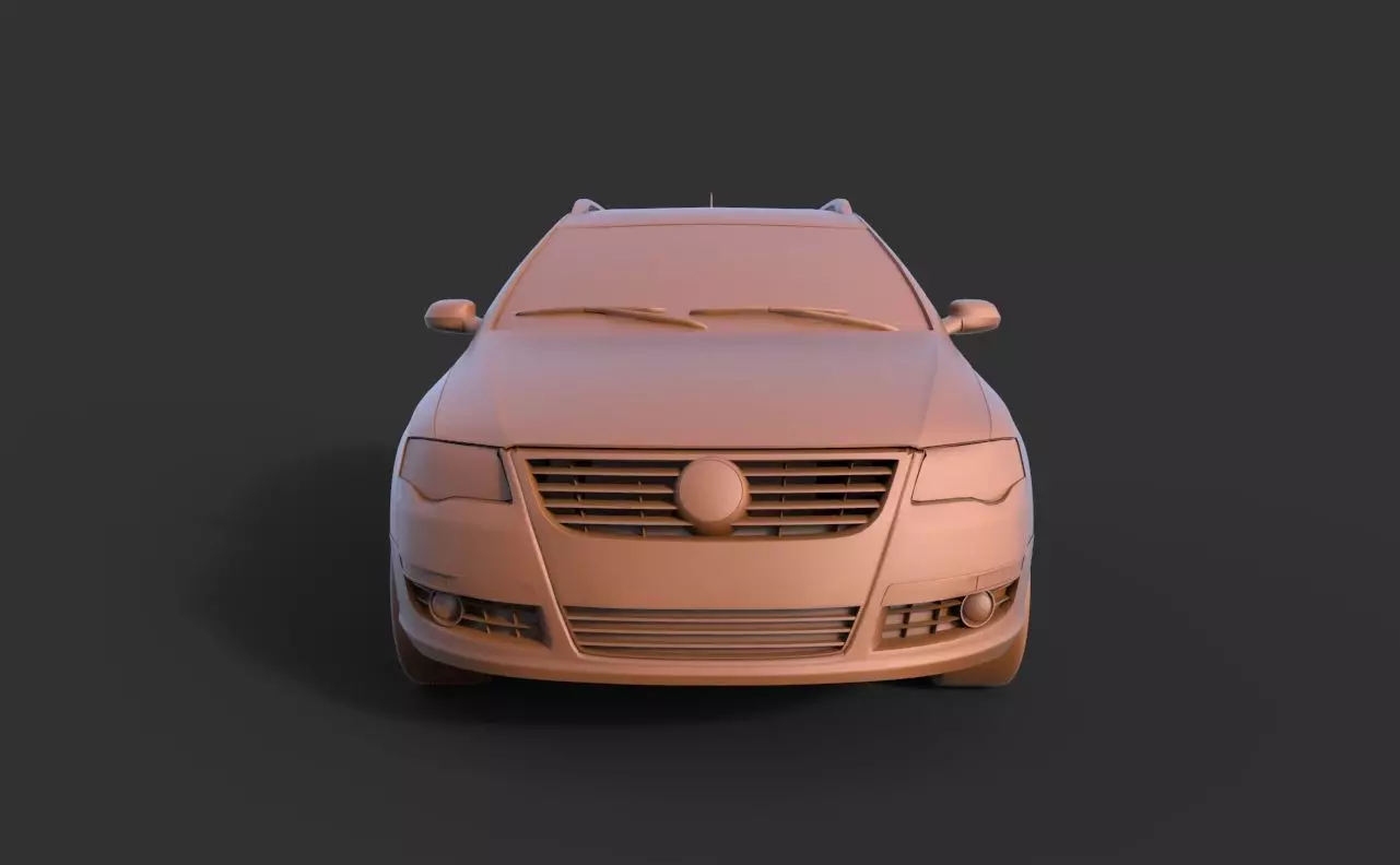 Volkswagen Passat B6 3D print model_1