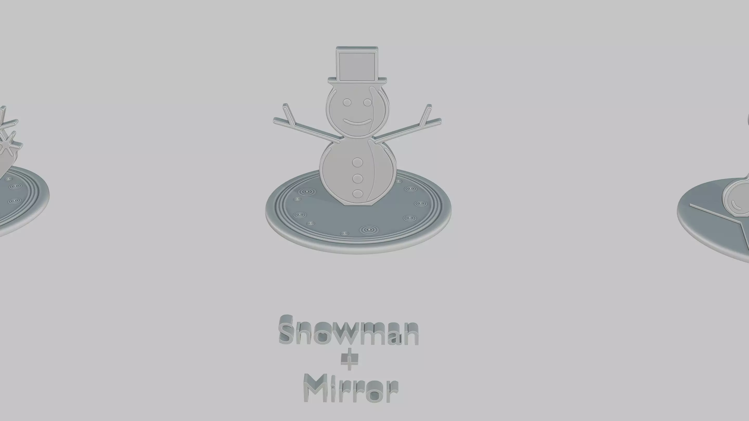 Winter Wonderland Pack Emoji Statues 3D print model_59