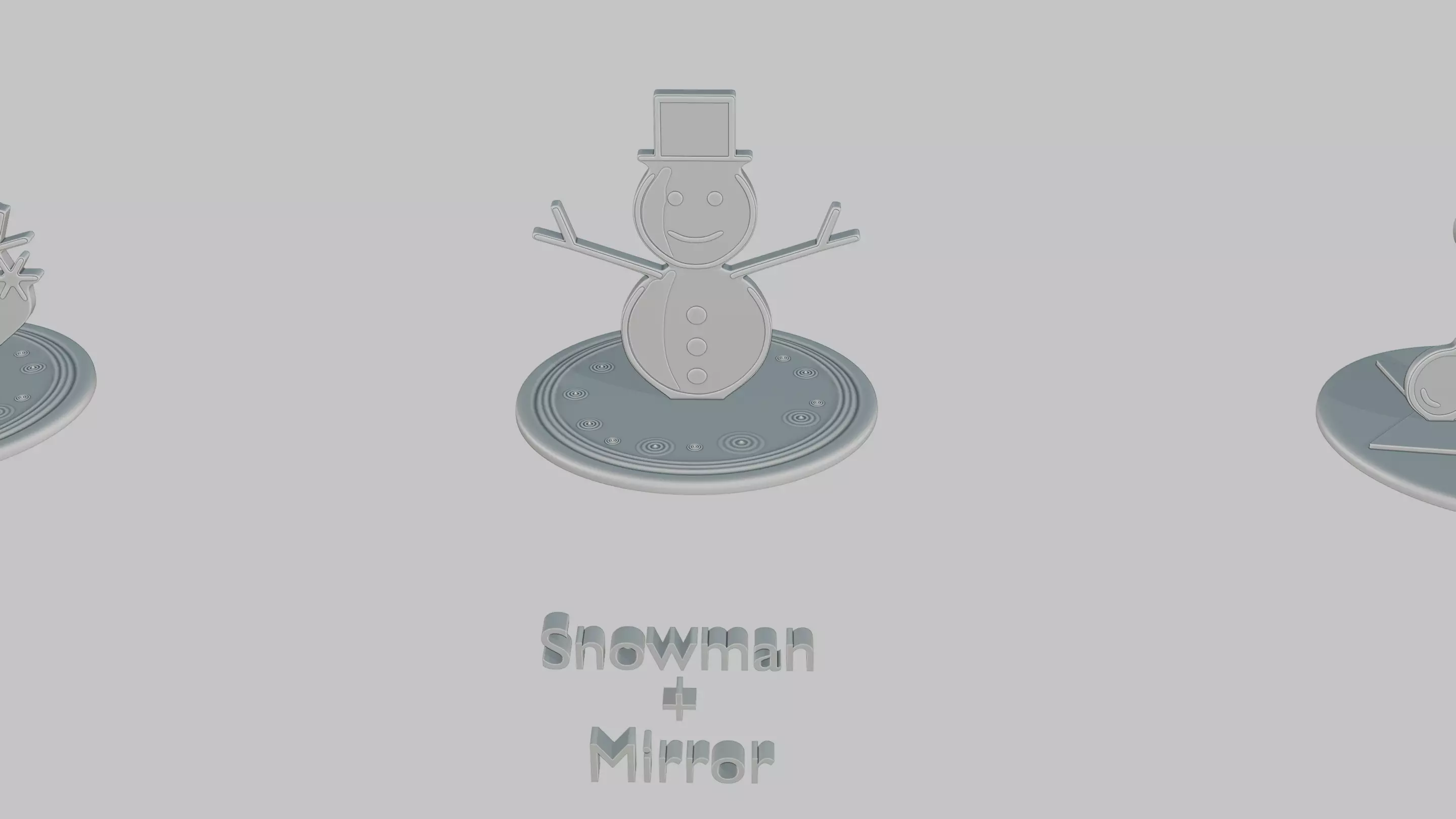 Winter Wonderland Pack Emoji Statues 3D print model_60