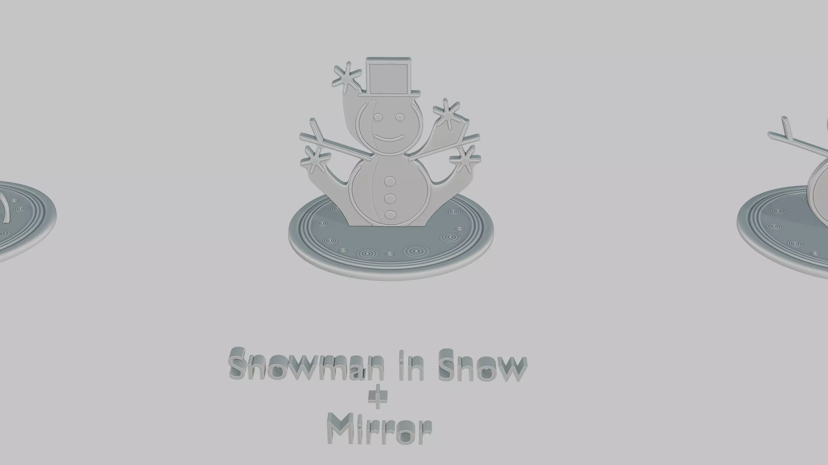 Winter Wonderland Pack Emoji Statues 3D print model_58