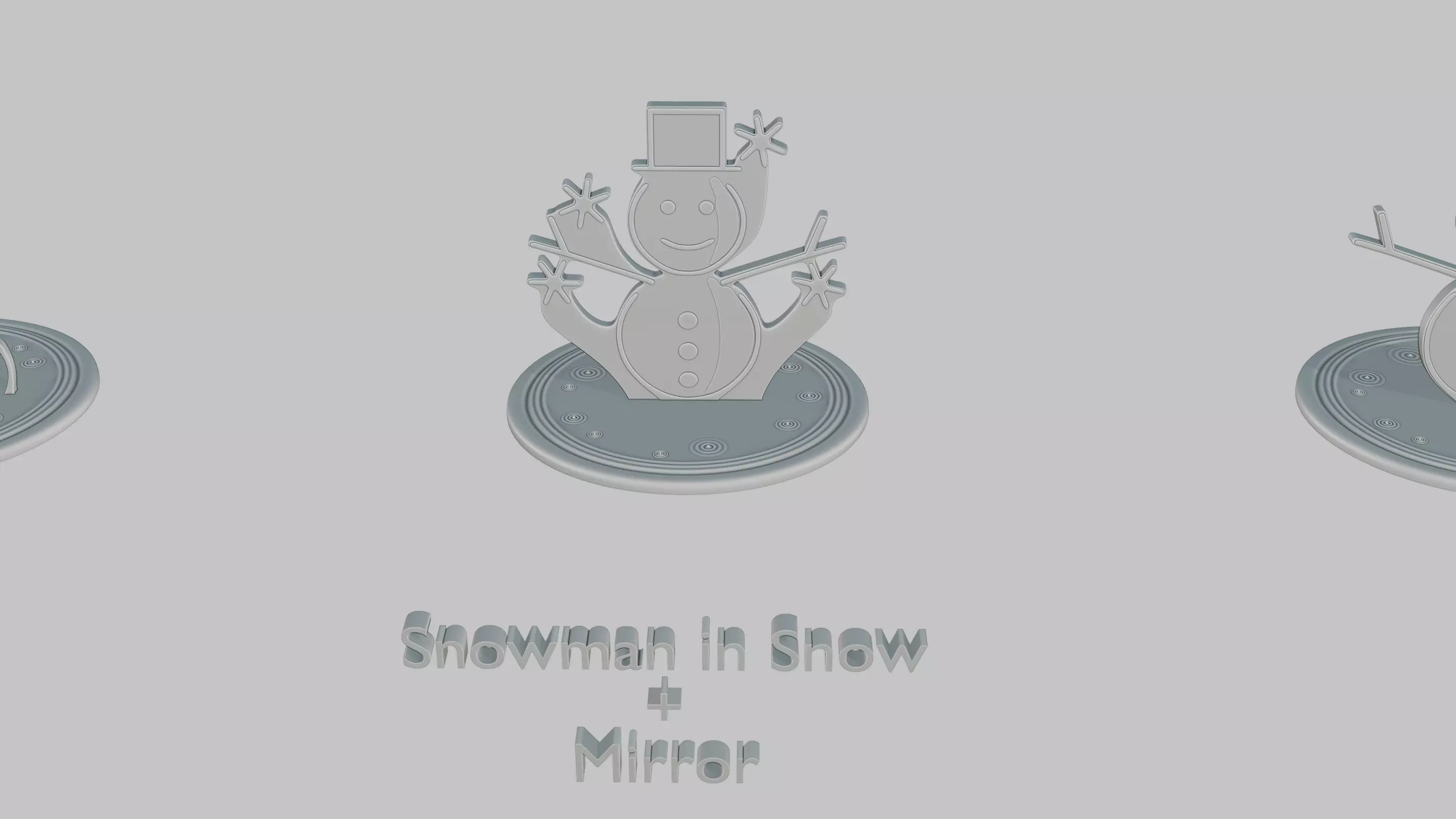 Winter Wonderland Pack Emoji Statues 3D print model_57