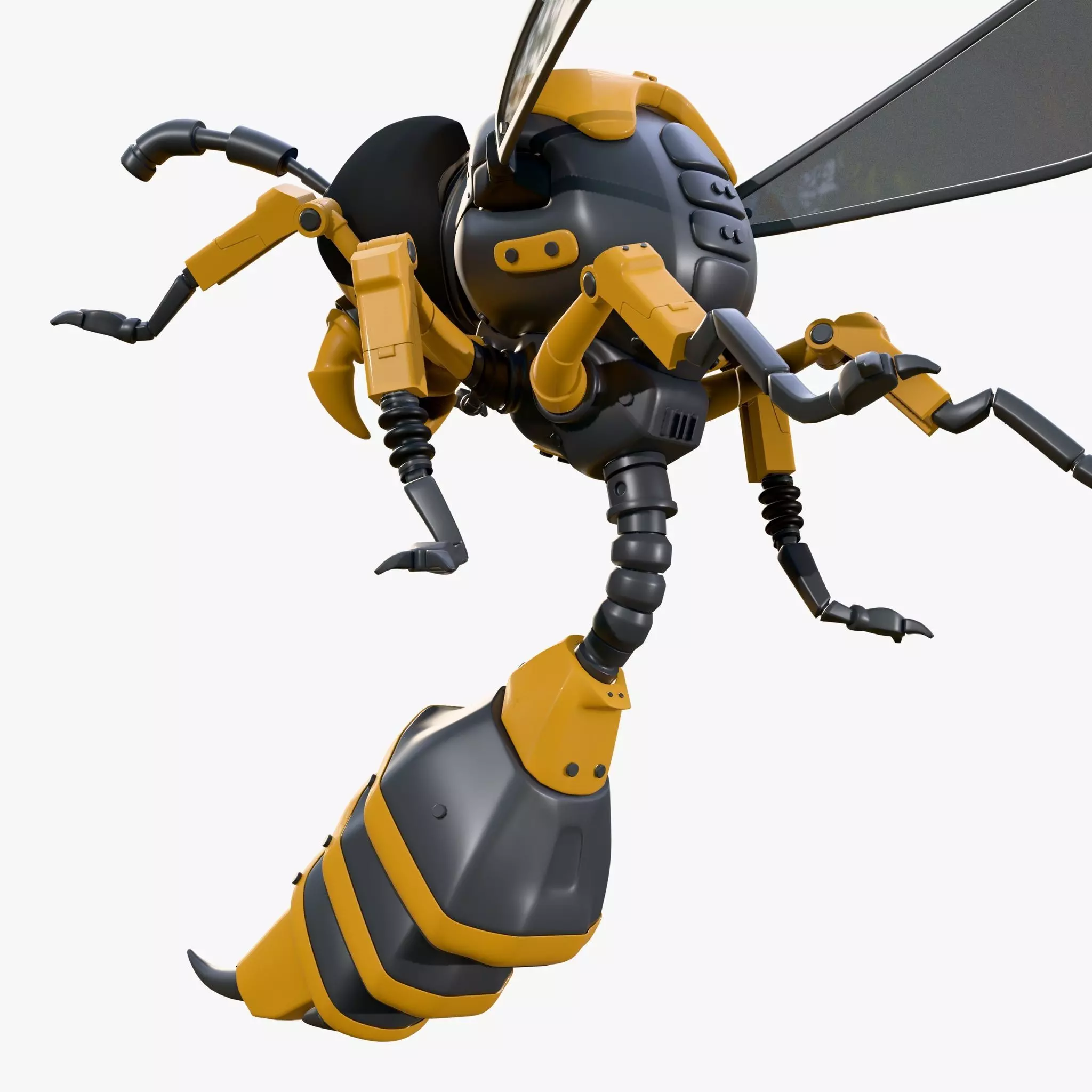 Wasp Robot SciFi Drone M1 3D model_1