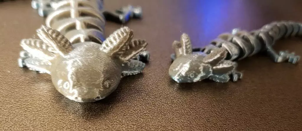 Axolotl Articulated STL file  3D model_1