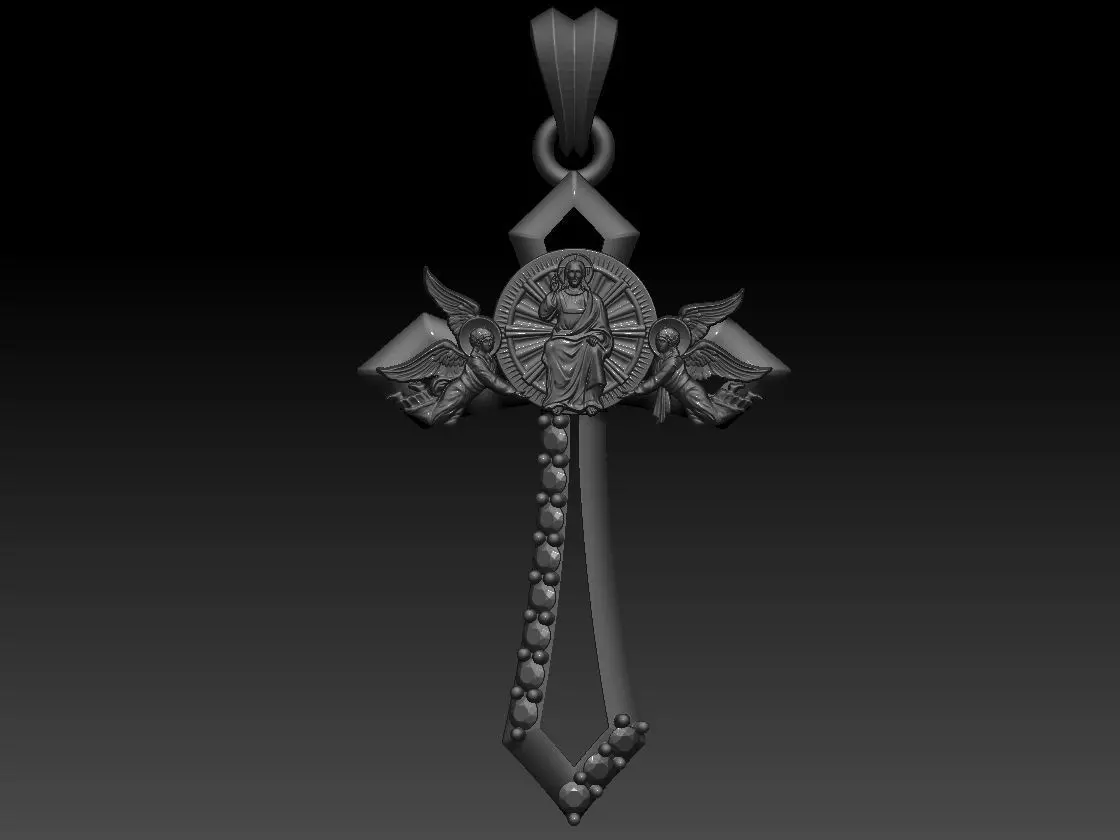 Jesus Head CHIRST pendant 3D print model 3D print model_2