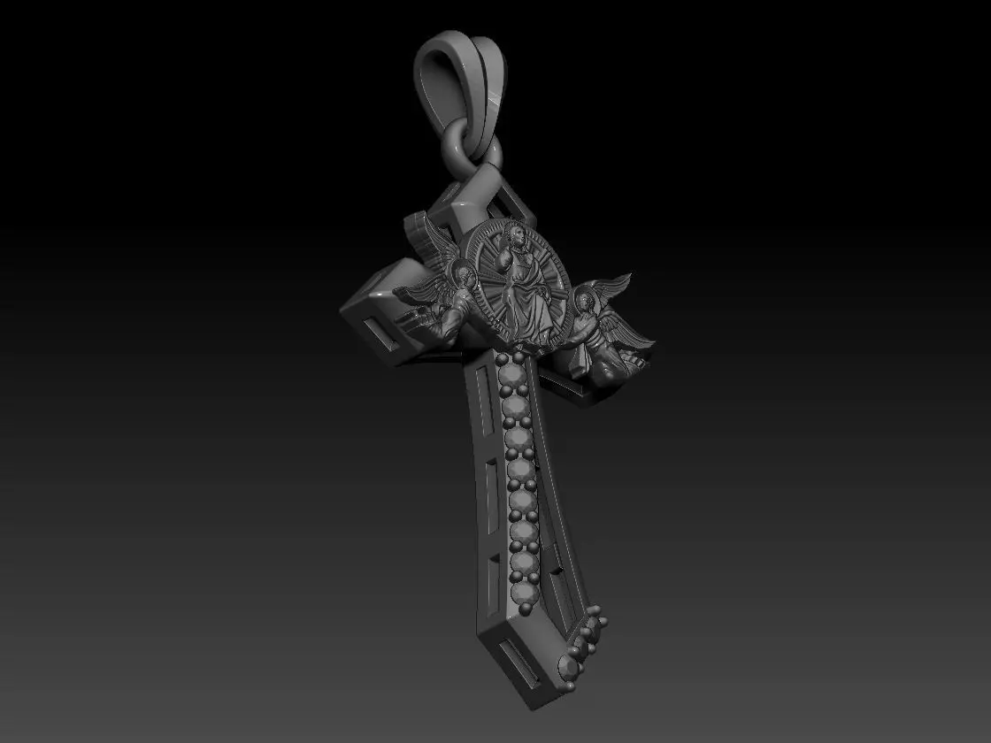 Jesus Head CHIRST pendant 3D print model 3D print model_6