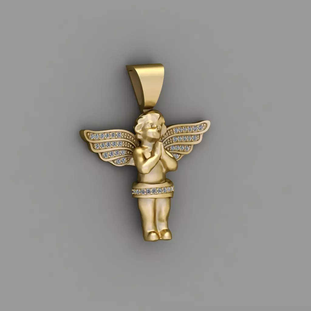 Baby Jesus angle pendant 3D print model 3D print model_1