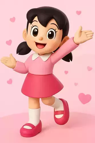 Shizuka from Doraemon 3D Model 3D print model Shizuka from Doraemon 3D Model 3D print model