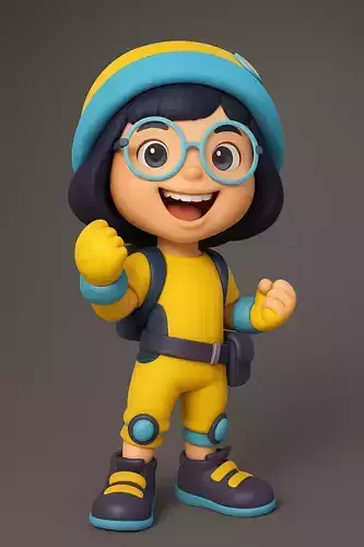 Ying from BoBoiBoy 3D Model 3D print model