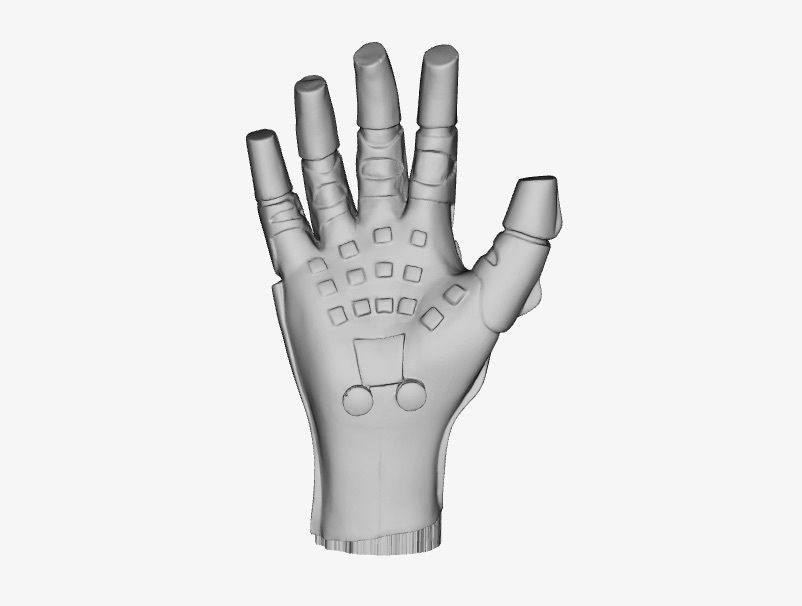 C-3PO Hand 3D scan Free 3D print model_1