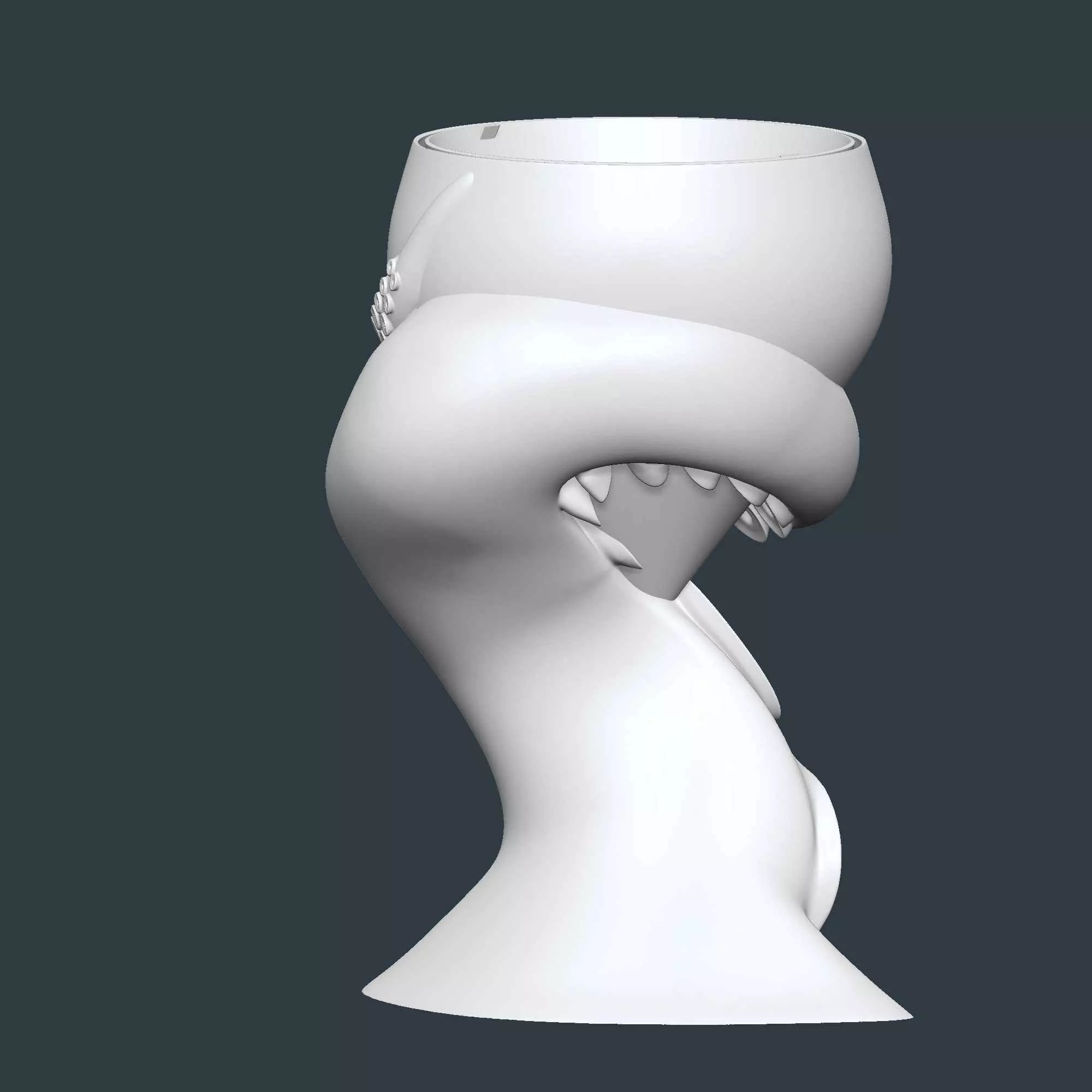 Octopus Tentacles Plant Pot With Drainage No Supports 3D print model_7