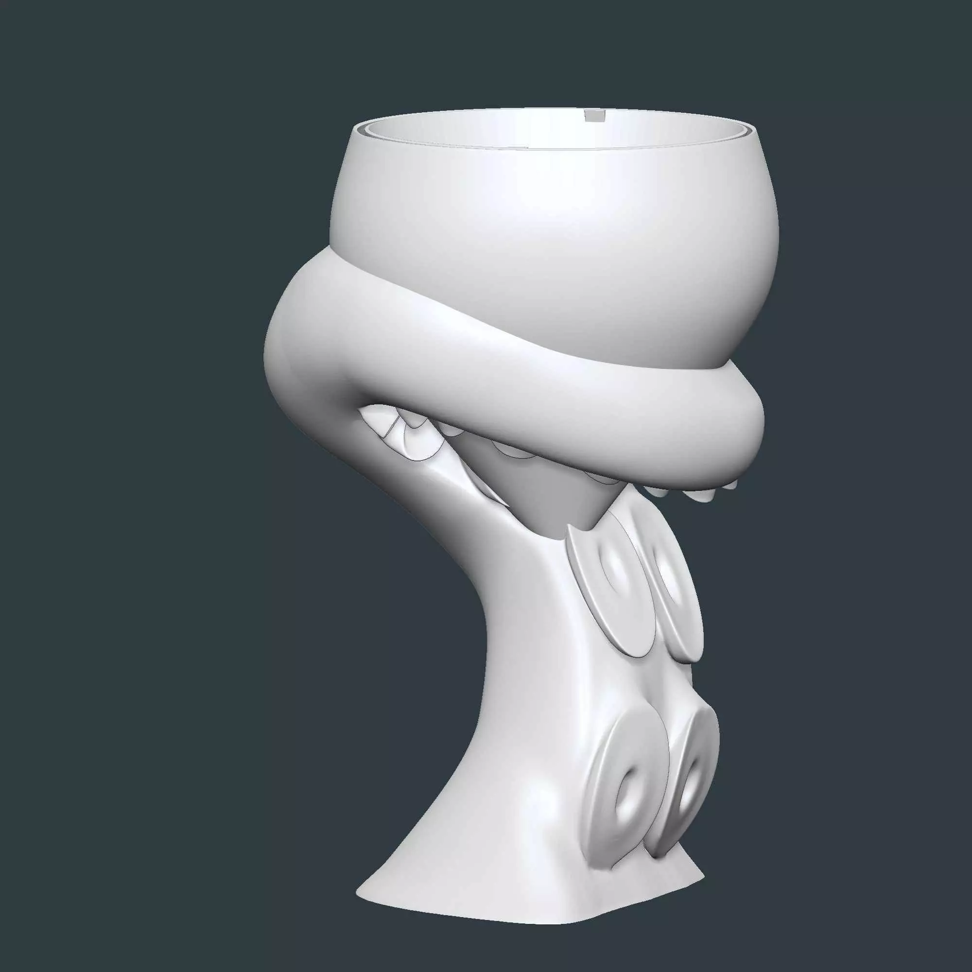 Octopus Tentacles Plant Pot With Drainage No Supports 3D print model_8