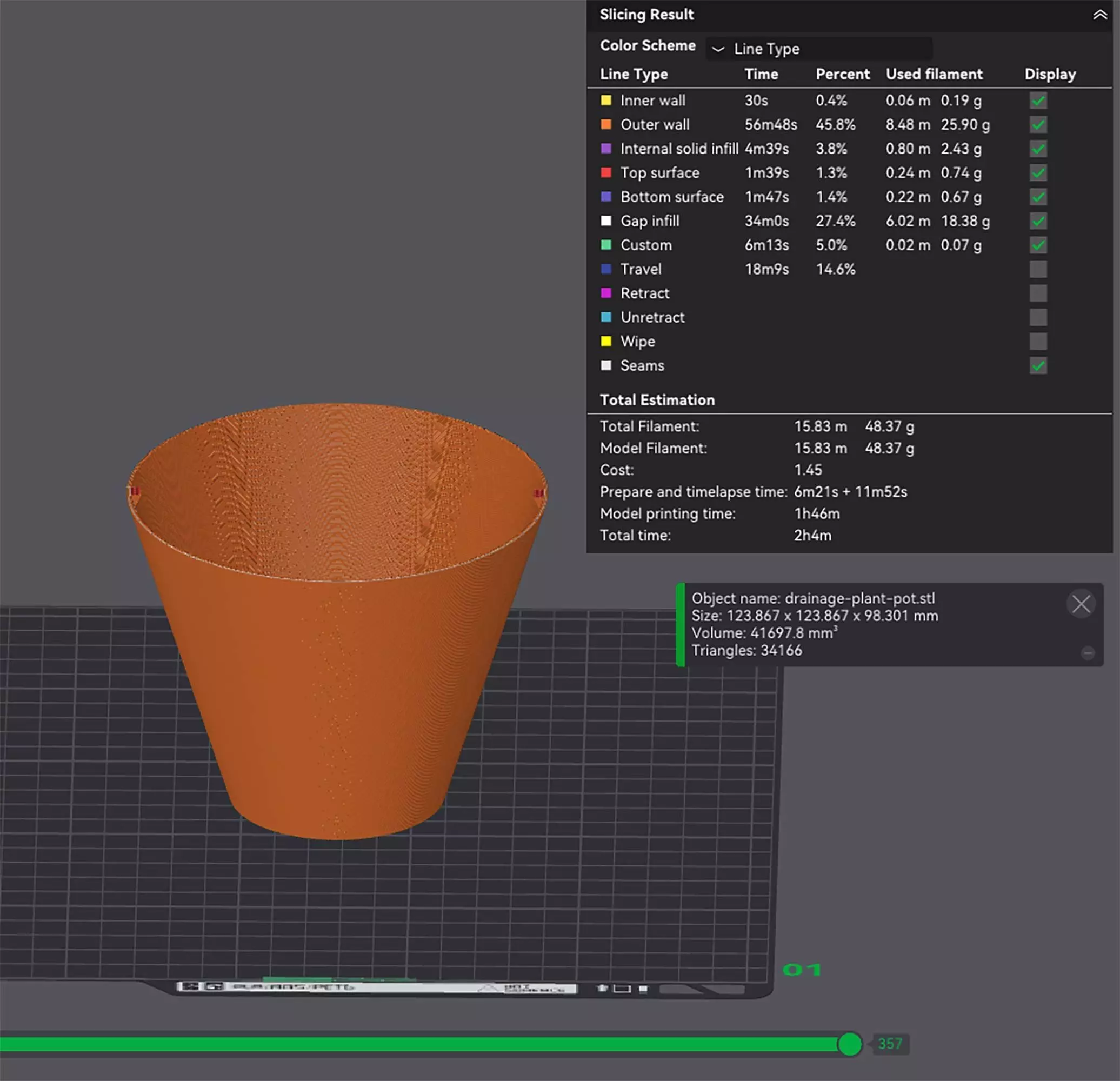Octopus Tentacles Plant Pot With Drainage No Supports 3D print model_2