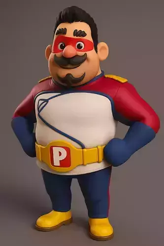 Papa Zola from BoBoiBoy 3D Model 3D print model