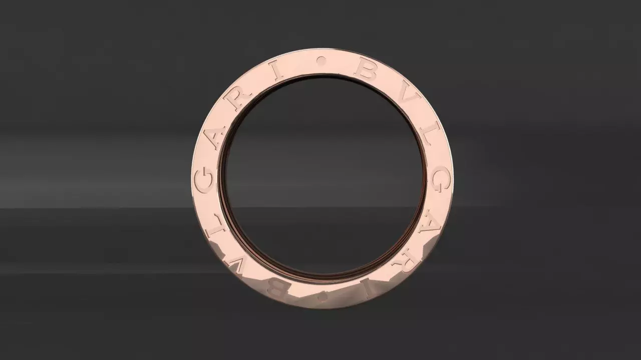Ring Bvlgari  3D print model_4