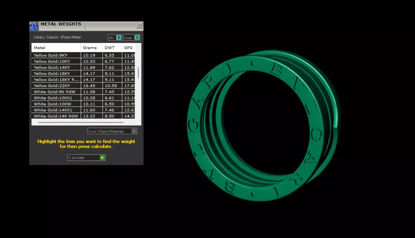 Ring Bvlgari  3D print model_9