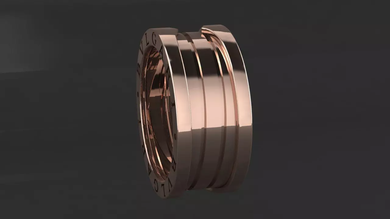 Ring Bvlgari  3D print model_5