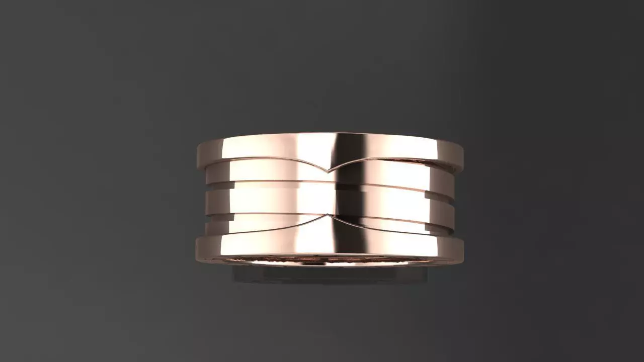 Ring Bvlgari  3D print model_1
