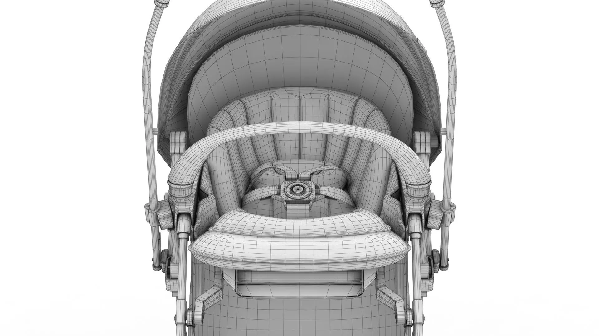 Combi Baby stroller 3D model_12