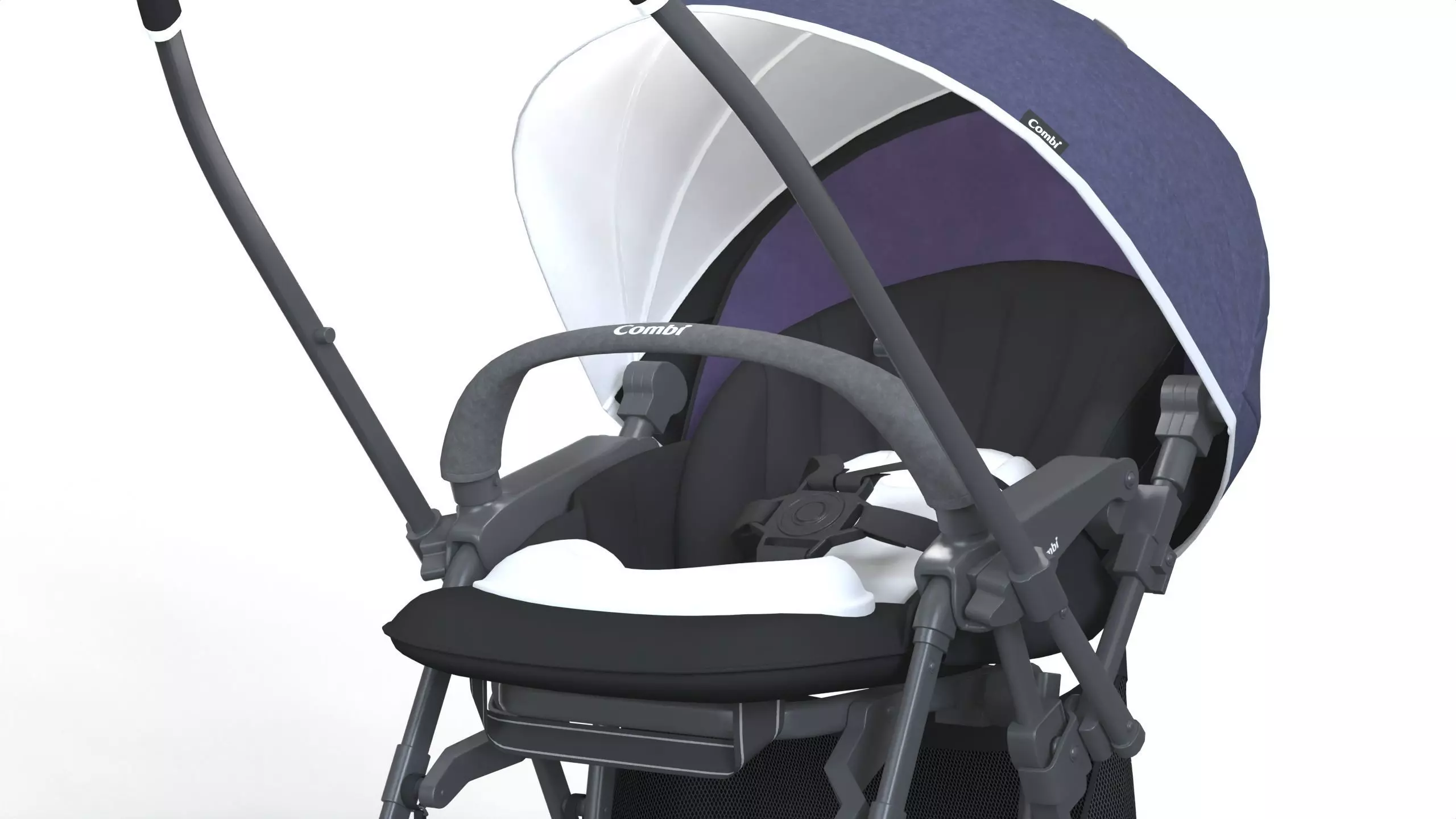Combi Baby stroller 3D model_7