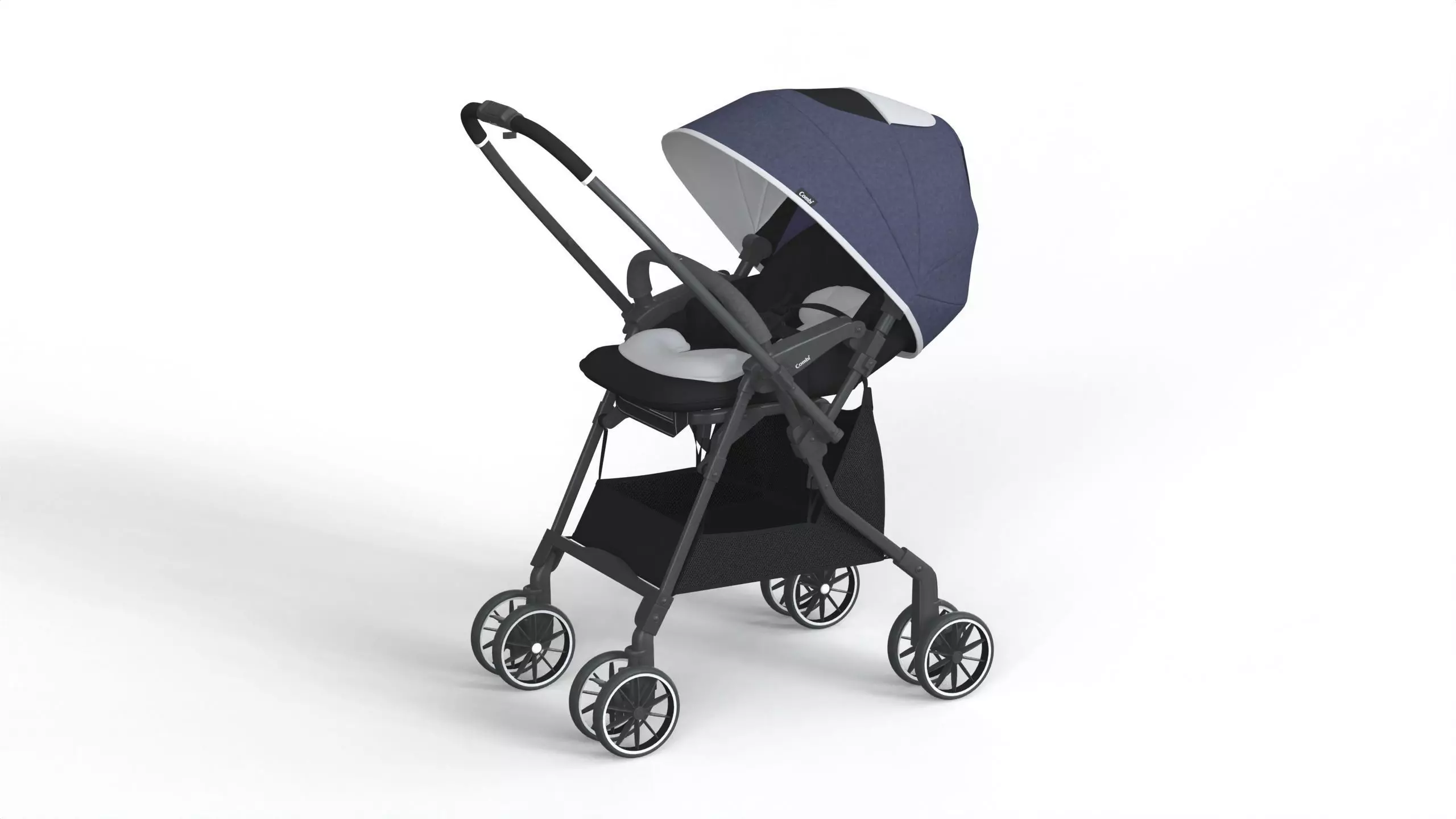 Combi Baby stroller 3D model_0
