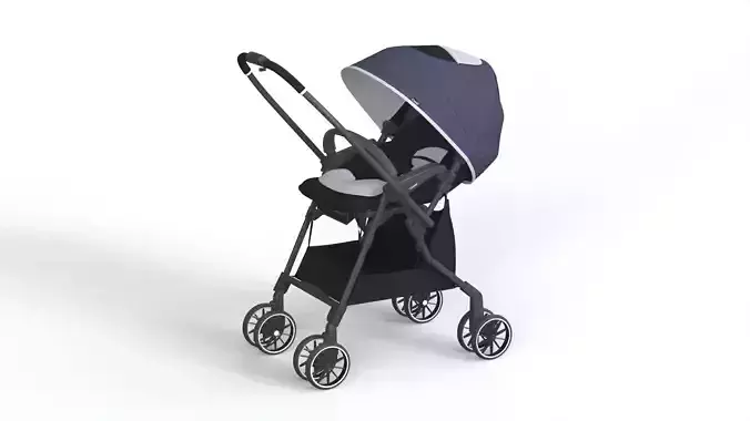 Combi Baby stroller 3D model
