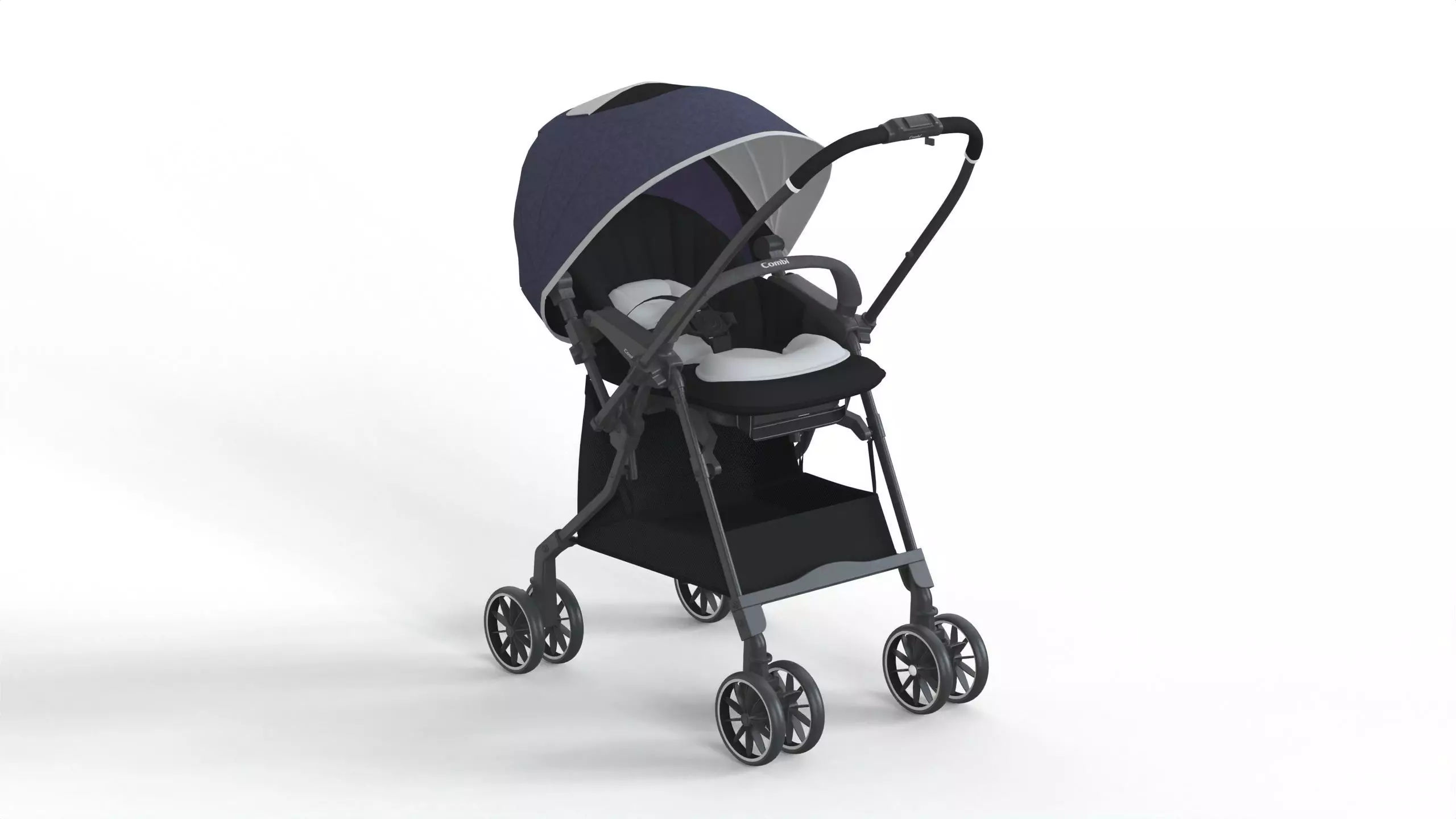 Combi Baby stroller 3D model_1