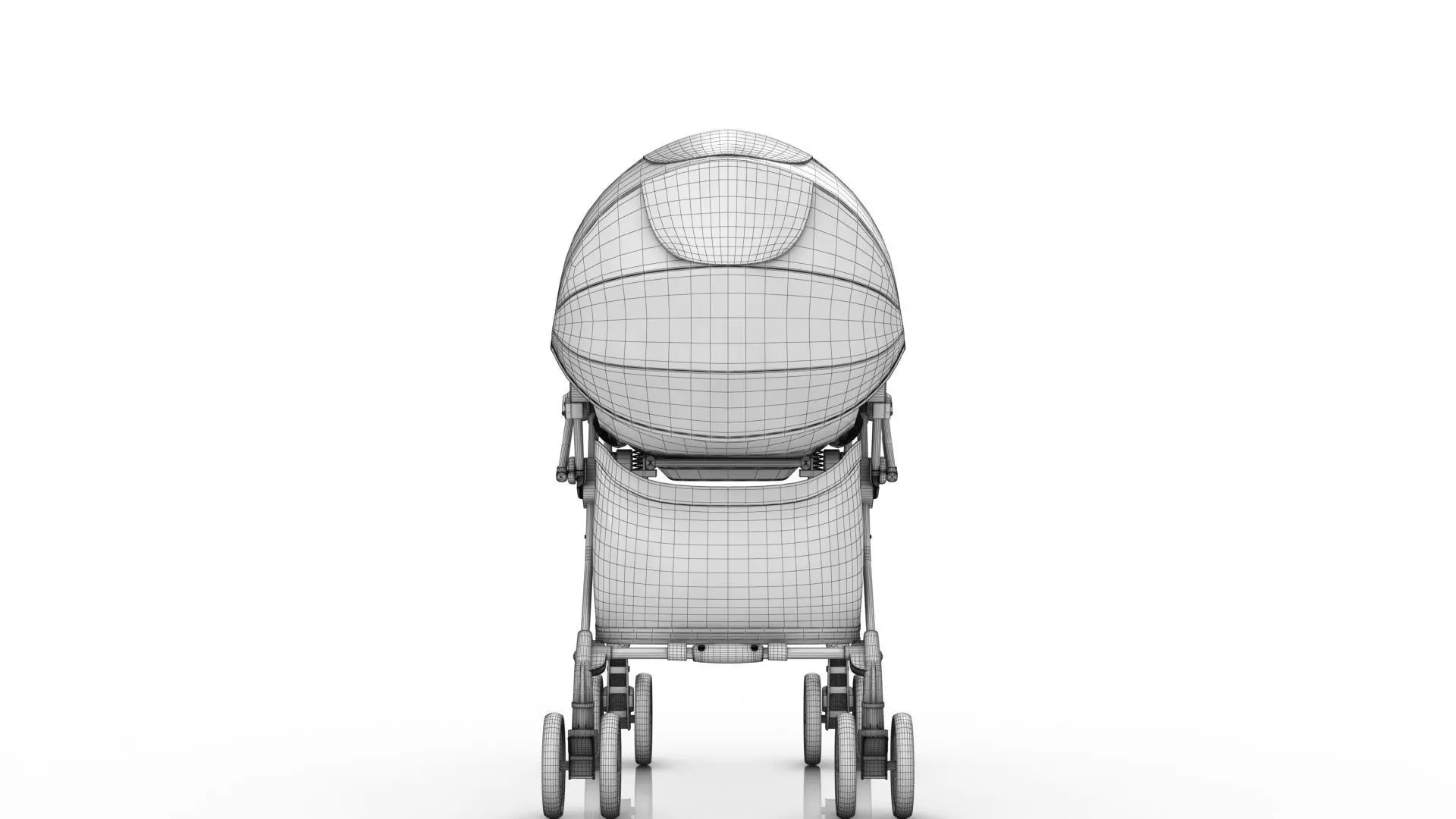 Combi Baby stroller 3D model_13
