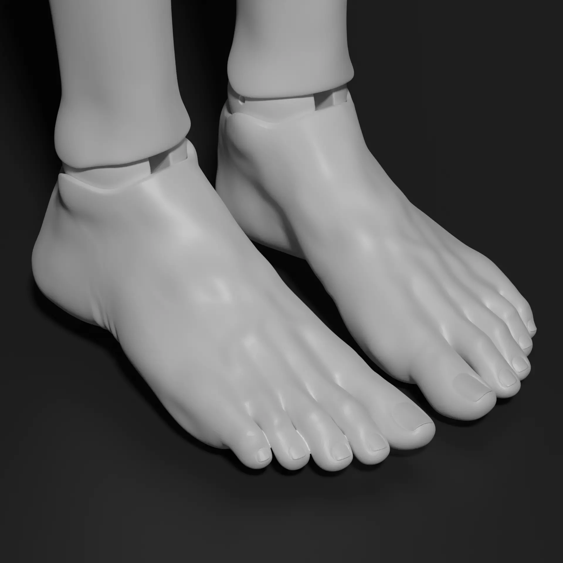 Model GH1 - 3D Printable BJD Doll STL Poseable Ball-Jointed Doll 3D model_7